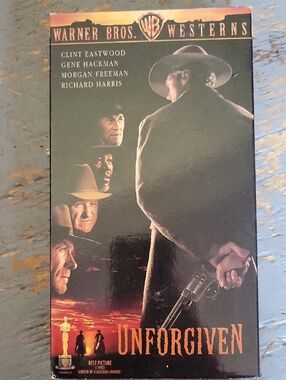 Warner Bros. Unforgiven VHS Western Clint Eastwood - Black and Orange